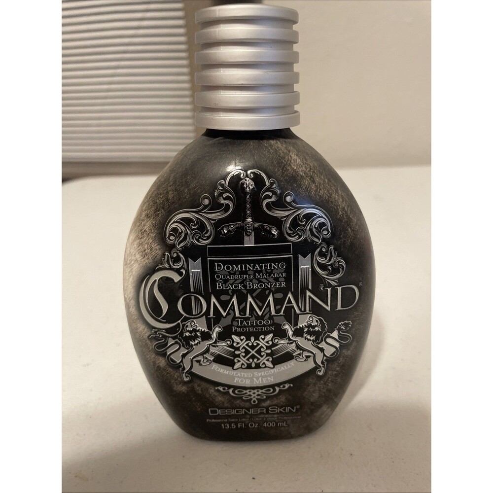 GENUINE Designer Skin "COMMAND" Tanning Lotion FOR MEN Tattoo Protection & FRESH